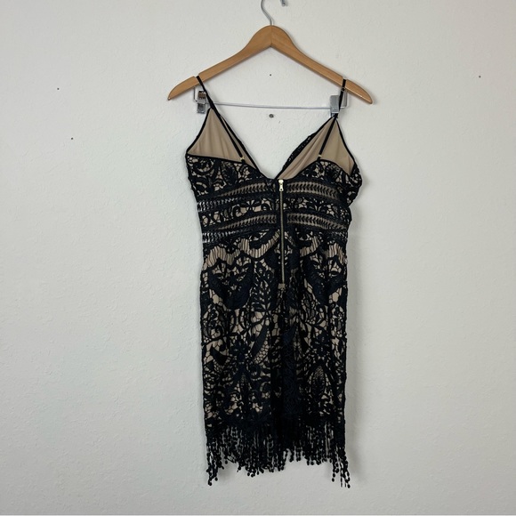 Saylor Black Lace Mini Dress Size Medium - Picture 5 of 8